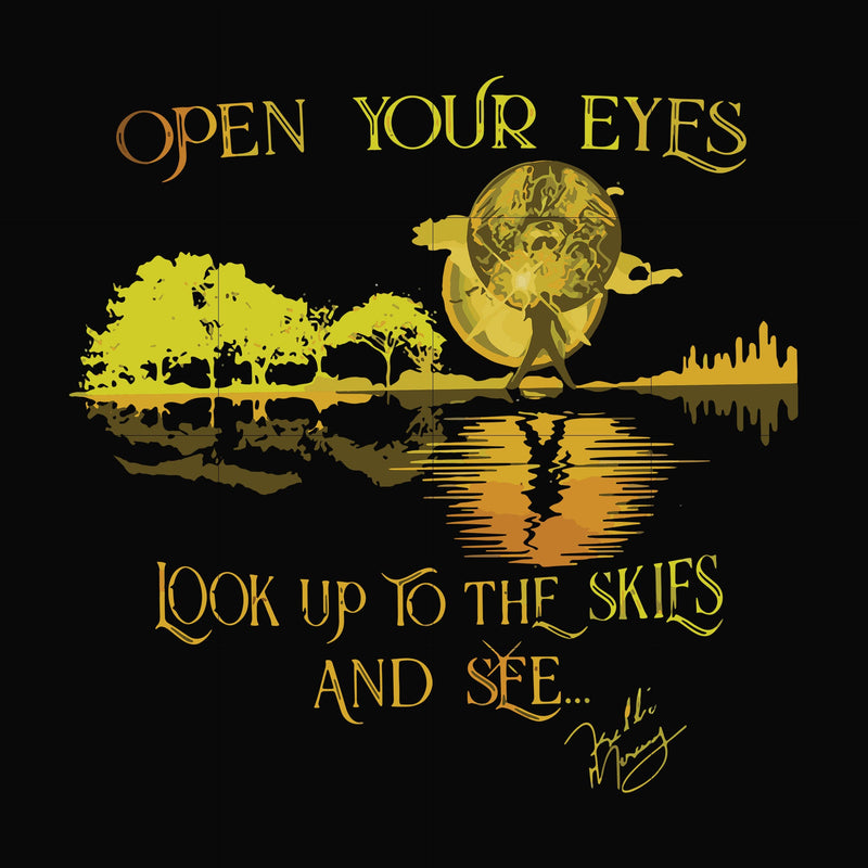 Open your eyes look up to the skies and see svg, png, dxf, eps file FN000656