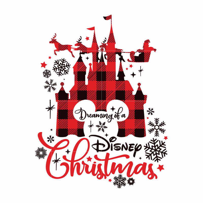 Dreaming of a Disney christmas svg, png, dxf, eps digital file NCRM0026