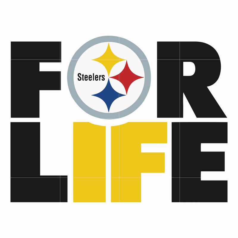 Pittsburgh Steelers for life, svg, png, dxf, eps file NFL0000164