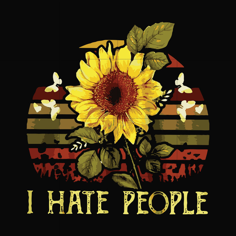 I hate people svg, png, dxf, eps file FN000565