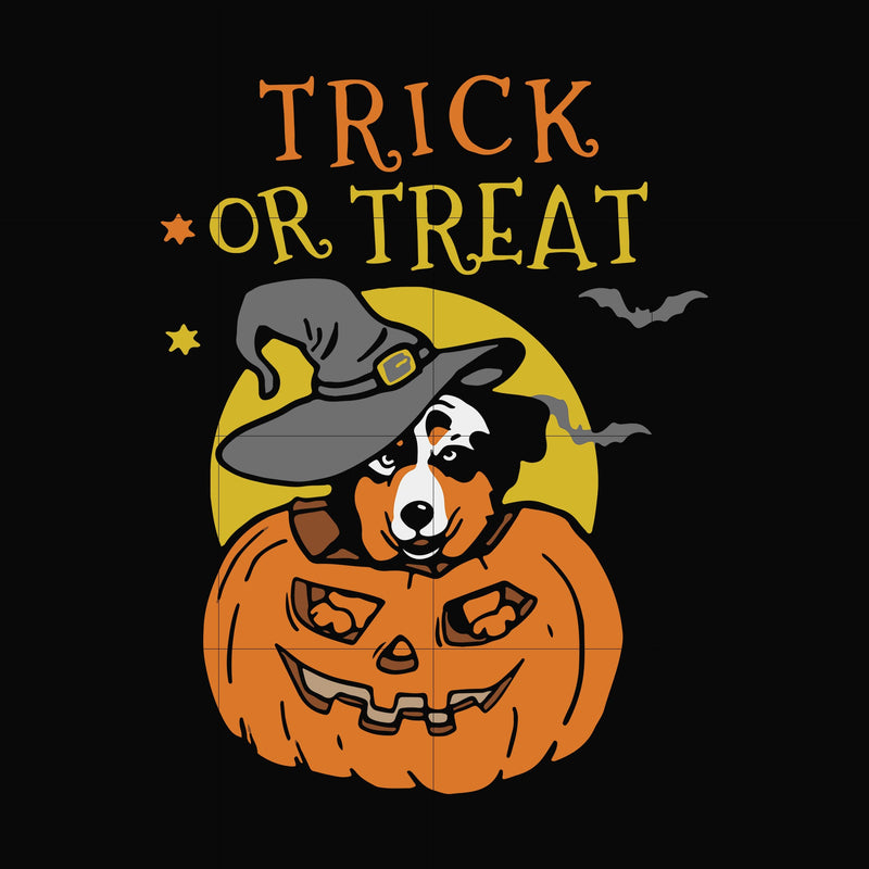 Trick or treat svg, halloween svg, png, dxf, eps digital file HLW1707203