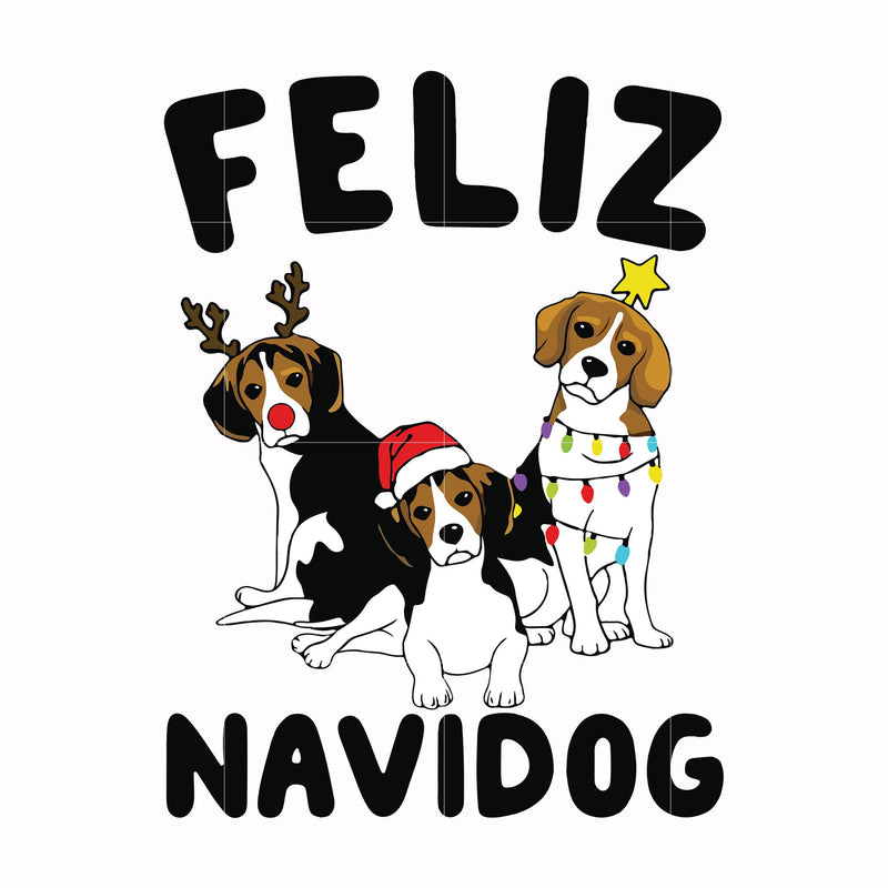 feliz navidog svg, christmas svg, png, dxf, eps digital file NCRM13072016