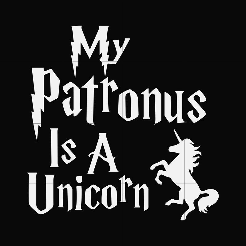 My patronus is a Unicorn svg, png, dxf, eps file FN000570