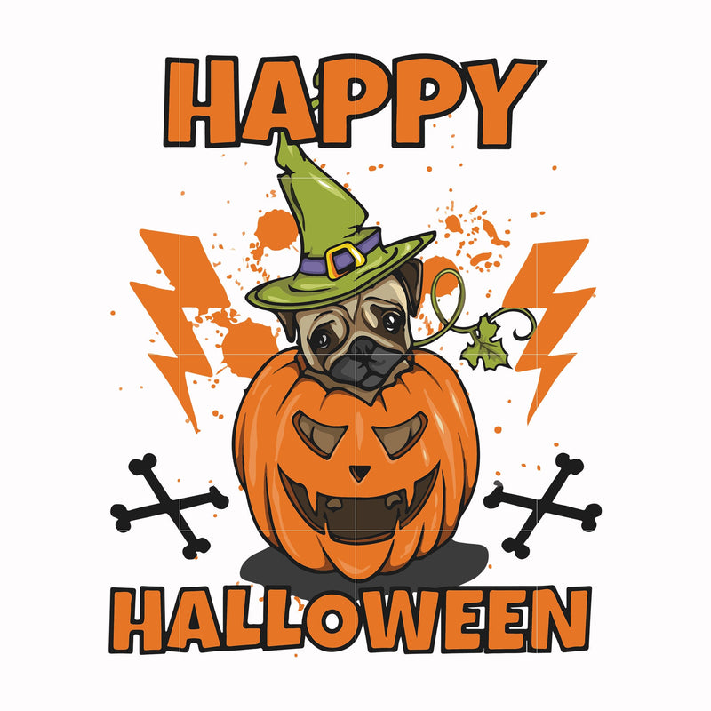 Happy halloween svg, png, dxf, eps digital file HLW17072010