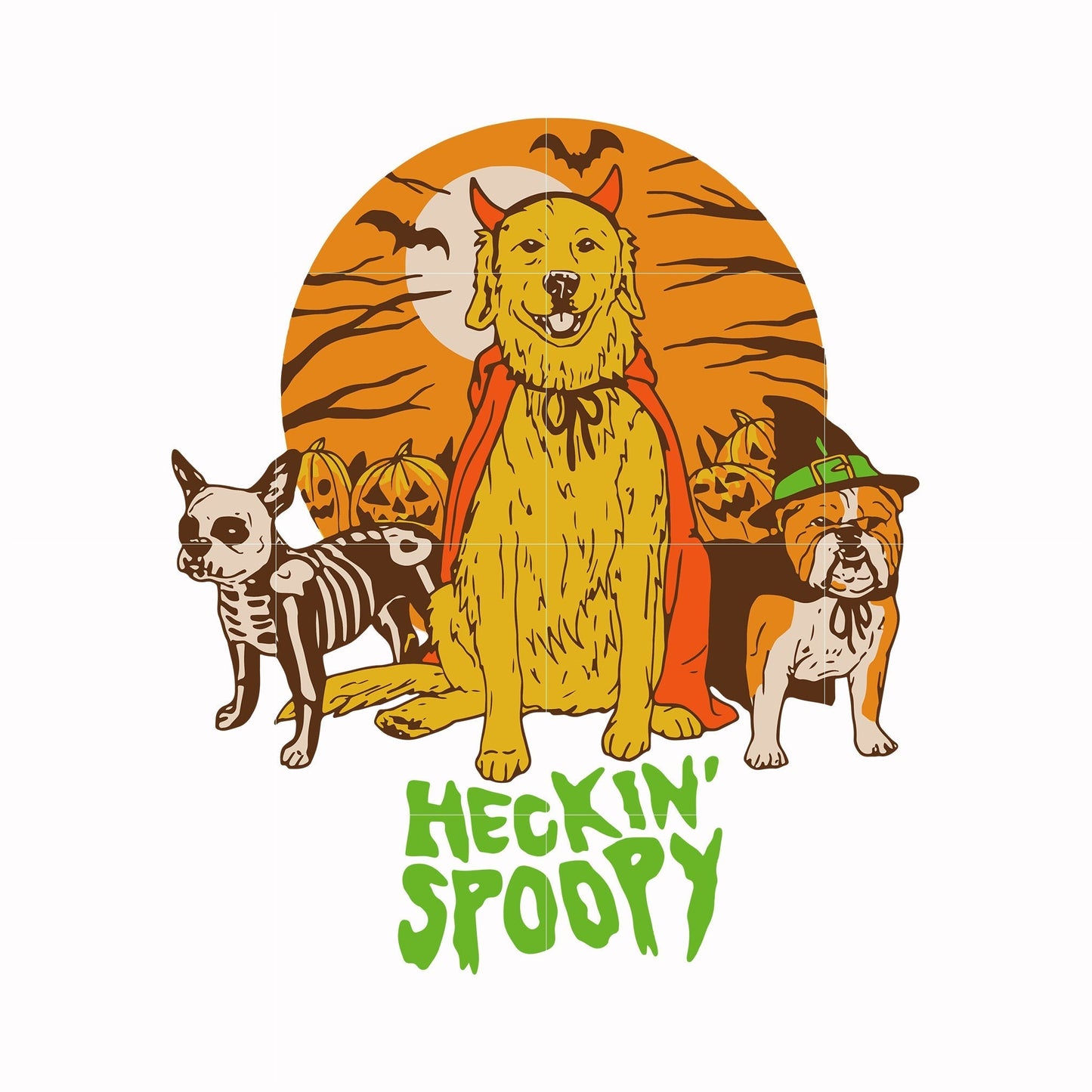 keckin' spoopy svg, png, dxf, eps digital file HLW0141