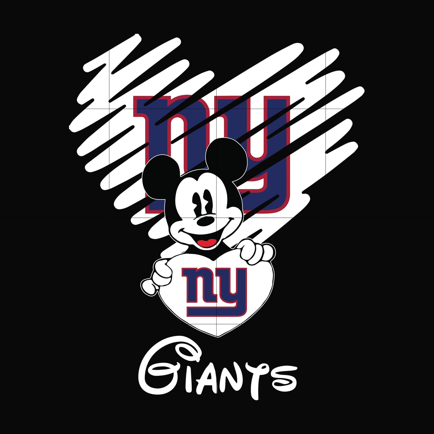 Giants heart svg, png, dxf, eps digital file NNFL0043