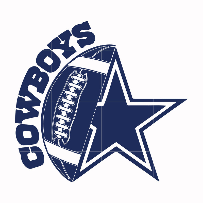 Cowboys ball, svg, png, dxf, eps file NFL000098