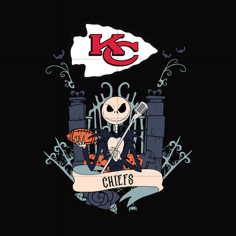 Chiefs Jack Halloween svg, png, dxf, eps digital file HLW0309