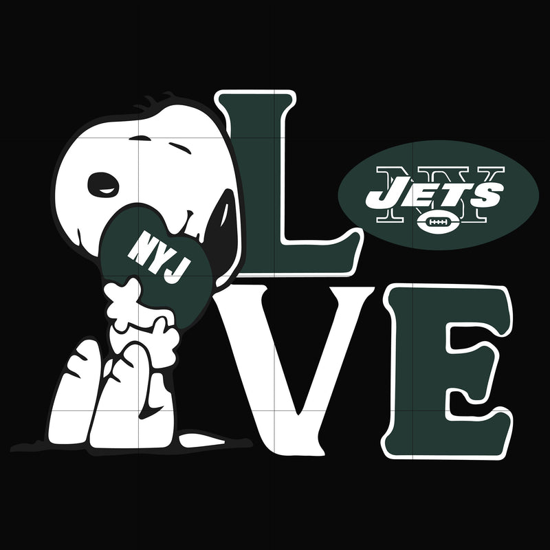 snoopy love New York Jets svg, png, dxf, eps digital file TD23