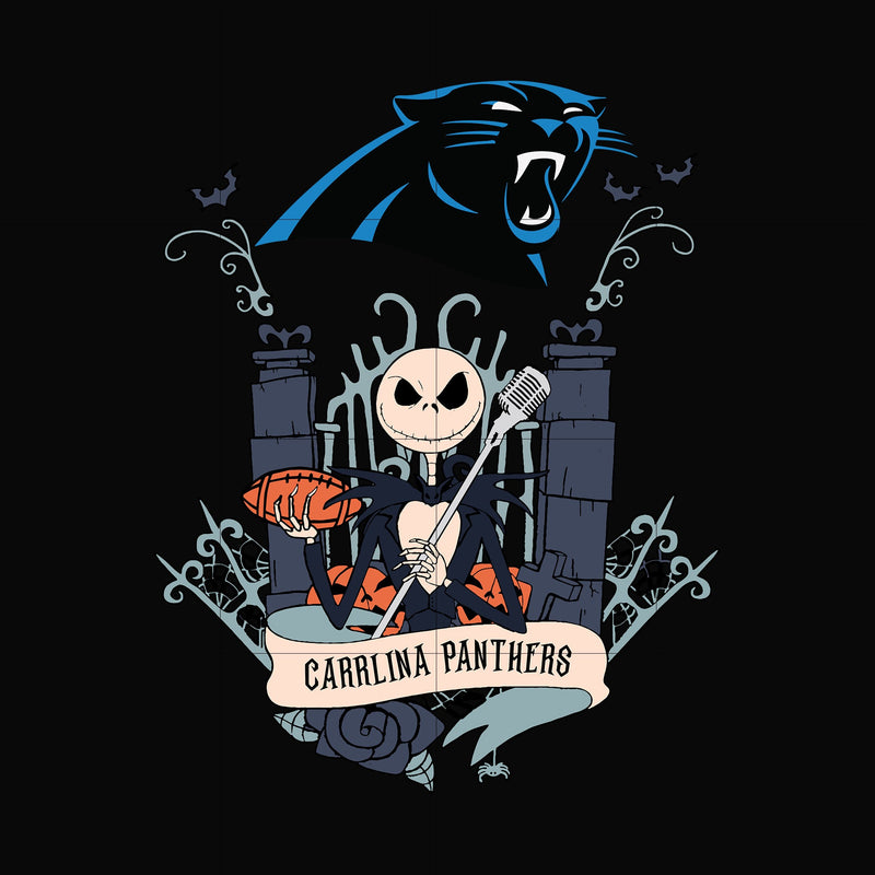 Carolina Panthers Jack Halloween svg, png, dxf, eps digital file HLW0306