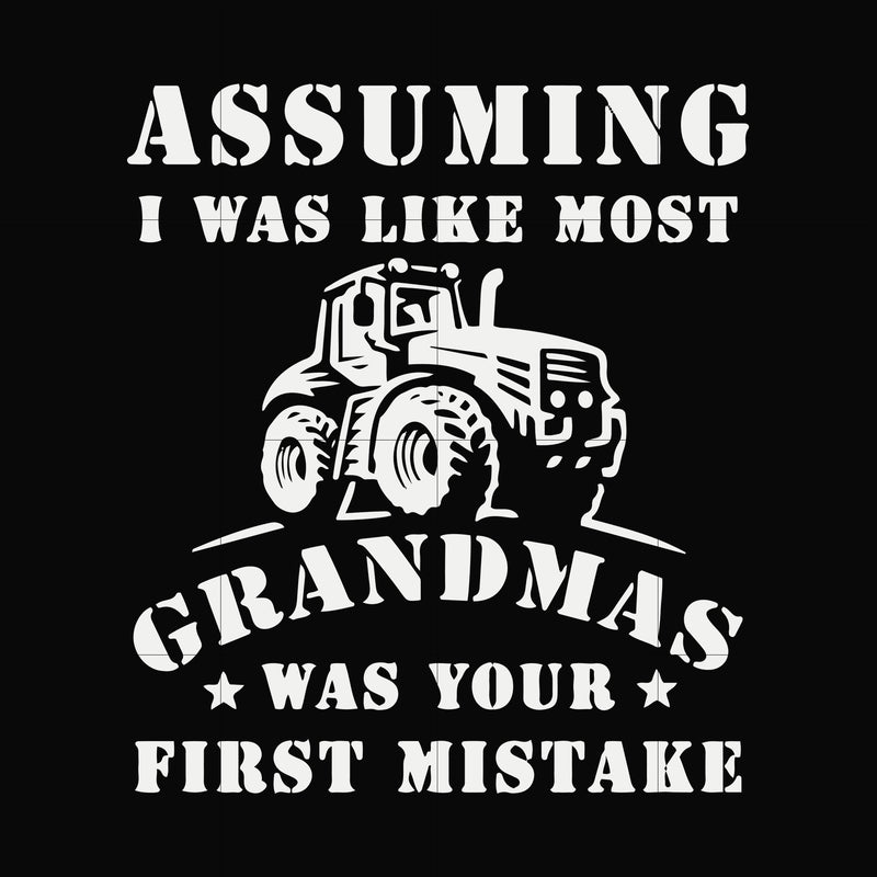 Assuming I was like most grandmas was your first mistake svg, png, dxf, eps file FN000485