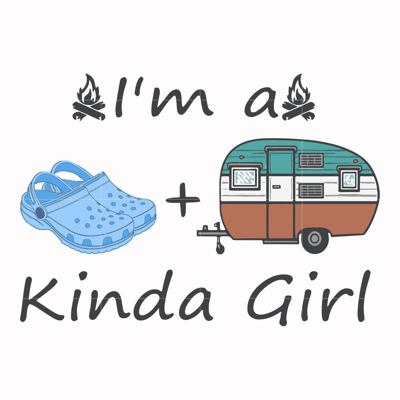 I am a kinda girl svg, png, dxf, eps digital file CMP073