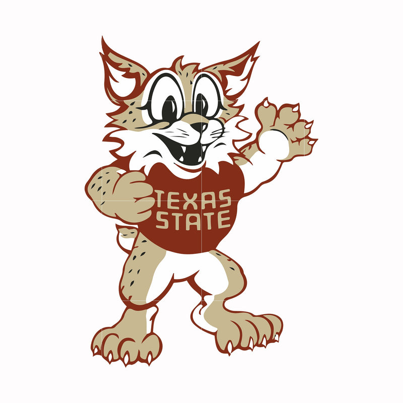 Texas State Bobcats svg, png, dxf, eps file NCAA0000287