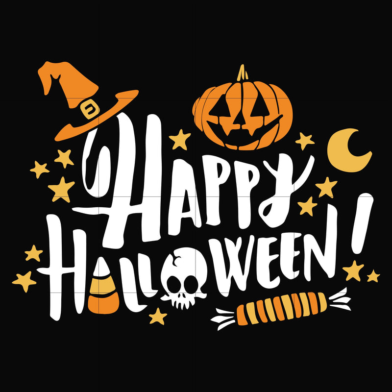 Happy halloween svg, png, dxf, eps digital file HLW2107201