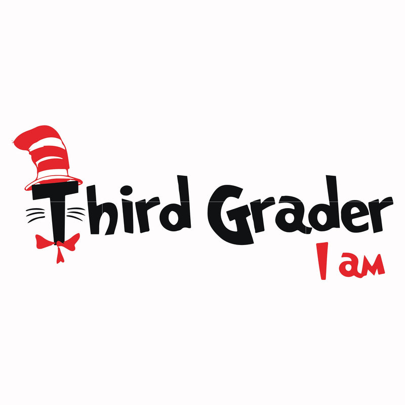 Third grader I am svg, png, dxf, eps file DR00066