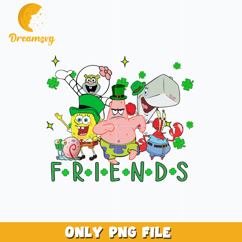 SpongeBob friends saint patrick's day Png