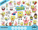 Spongebob Squarepants clipart bundle, SpongeBob svg cut files for Cricut / Silhouette, Spongebob png