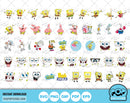 Spongebob Squarepants BIG BUNDLE 500 files, SpongeBob svg cut files for Cricut / Silhouette, Spongebob png