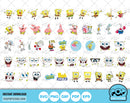 Spongebob Squarepants clipart bundle, SpongeBob svg cut files for Cricut / Silhouette, Spongebob png