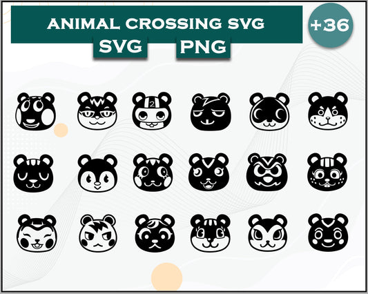 36+ Squirrels Svg Bundle, Animal Crossing Svg Bundle, Animal Crossing Svg, Cartoon svg, png digital file