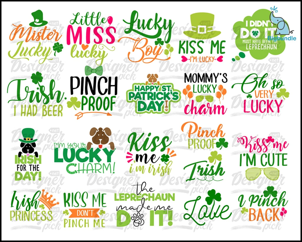 St. Patrick Day SVG Bundle - Digital download