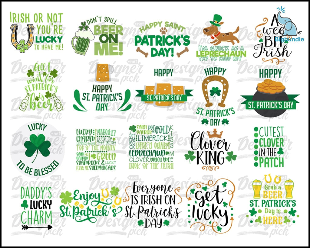 St. Patrick Day SVG Bundle - Digital download
