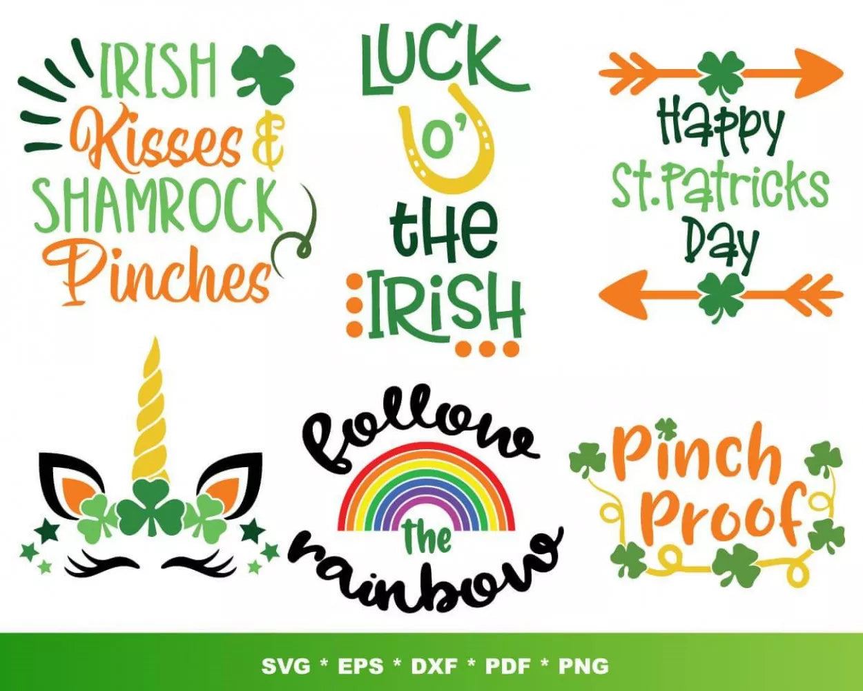 St Patricks Day Svg Files for Cricut and Silhouette - Clipart Images