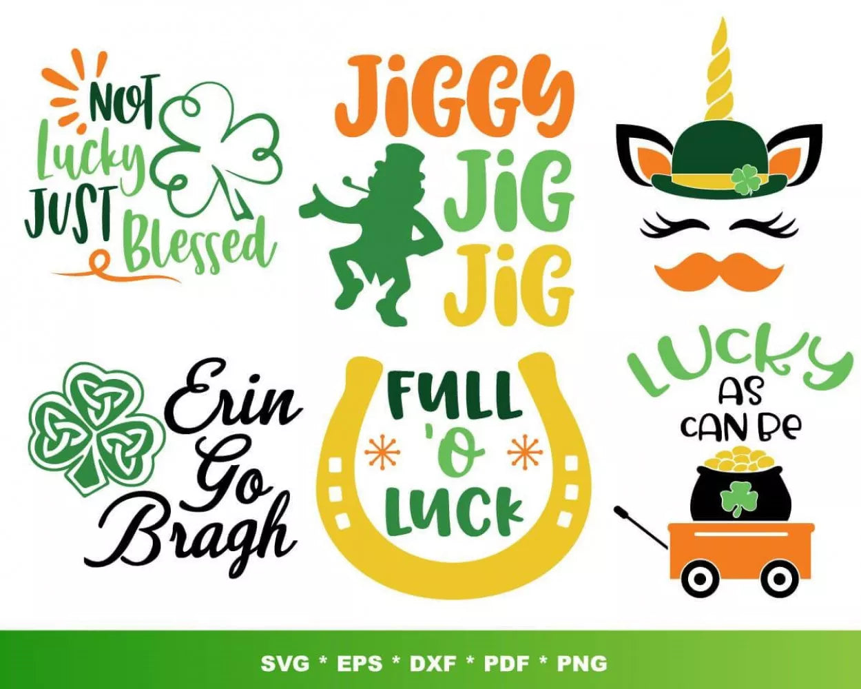 St Patricks Day Svg Files for Cricut and Silhouette - Clipart Images