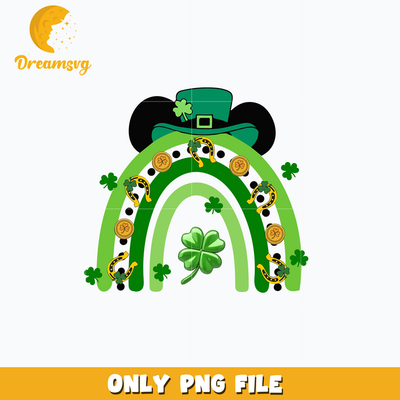 Mickey mouse rainbow st. patrick's day png