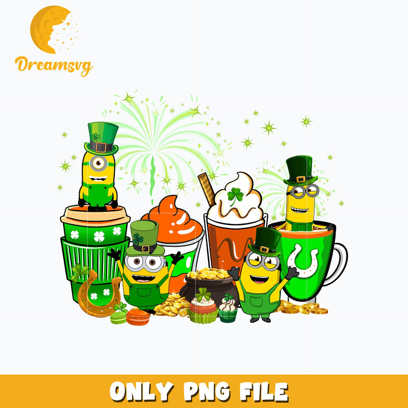 Minions coffee st. patricks day Png