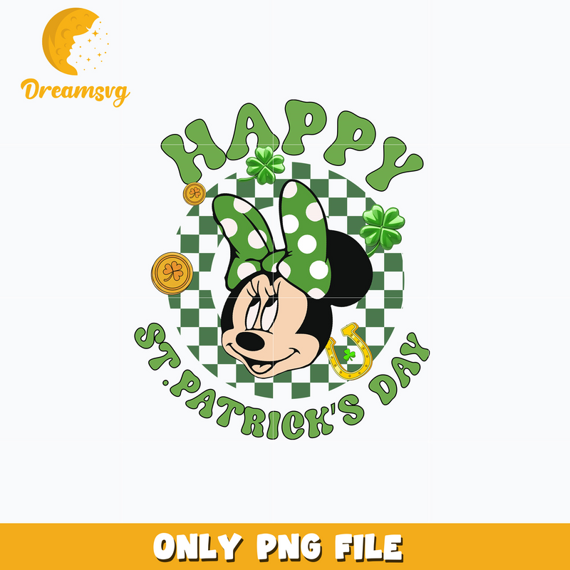 Minnie mouse happy st. patrick's day png