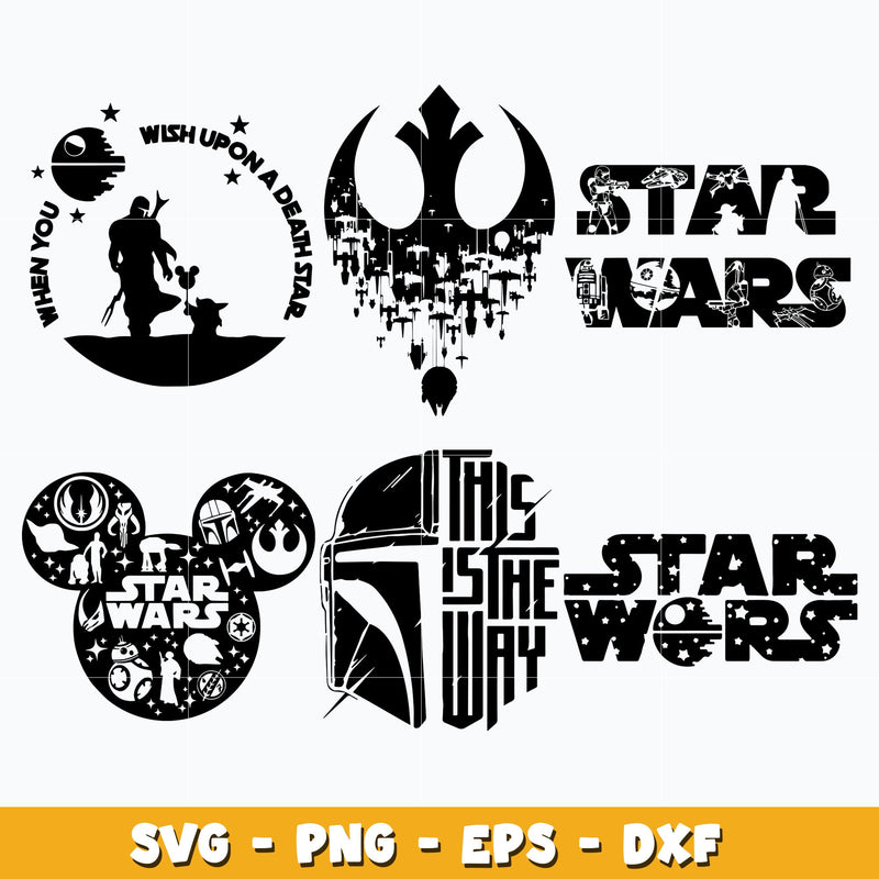 Star War bundle svg, Star War svg, movie svg, Instant download