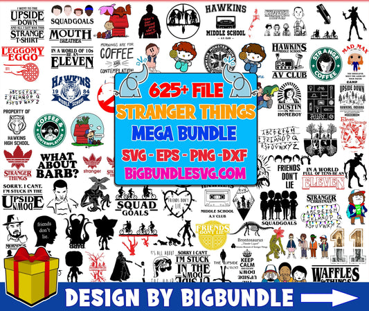 625+ Stranger Things SVG Bundle, Hellfire Club Svg, Stranger Things PNG Bundle, Stranger Things Bundle, Stranger Things Cut Files, Stranger Things Prints