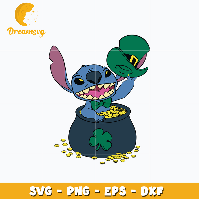 Stitch disney let the shenanigans begin patrick's day svg