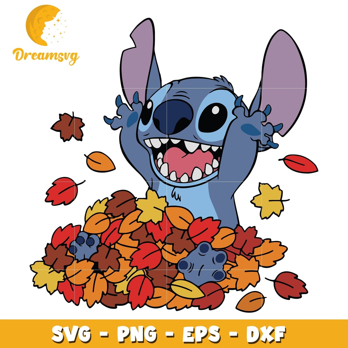 Stitch Happy Fall Autumn svg