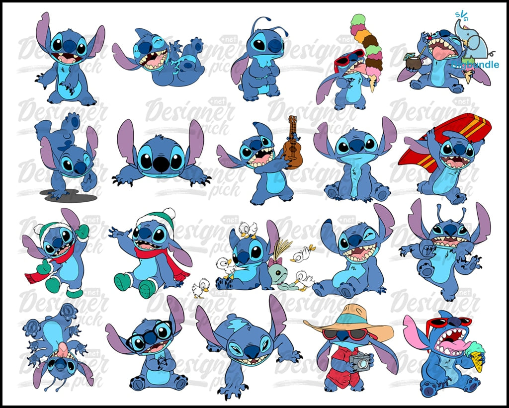Stitch Svg Bundle - Digital download