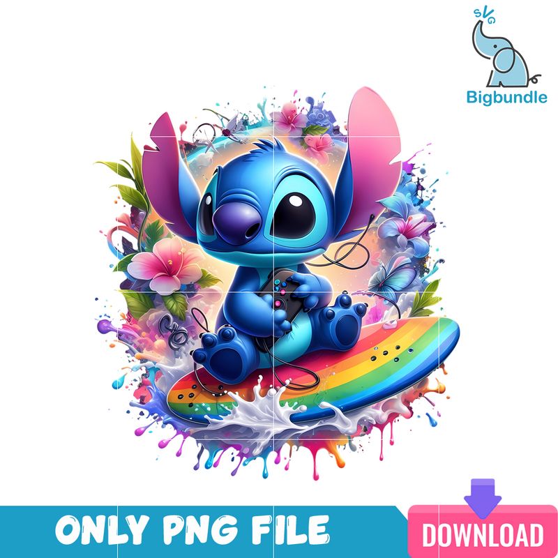 Stitch Summer PNG