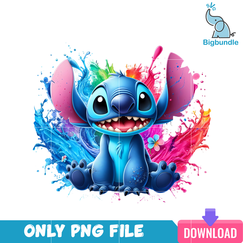 Stitch Smiling PNG