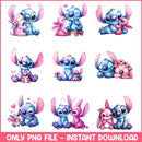 Lilo and stitch valentine bundle png