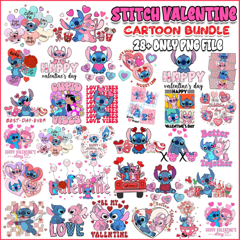 Lilo and stitch valentine bundle png