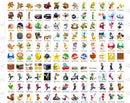 Super Mario clipart PNG, transparent PNG, designs for decoration / sublimation, instant download