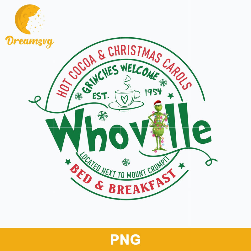 Whoville Bed And Breakfast Hot Cocoa And Christmas Carols PNG