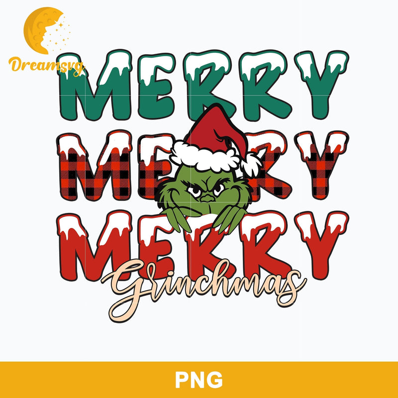 Merry Merry Merry Grinchmas PNG, Grinch Christmas PNG