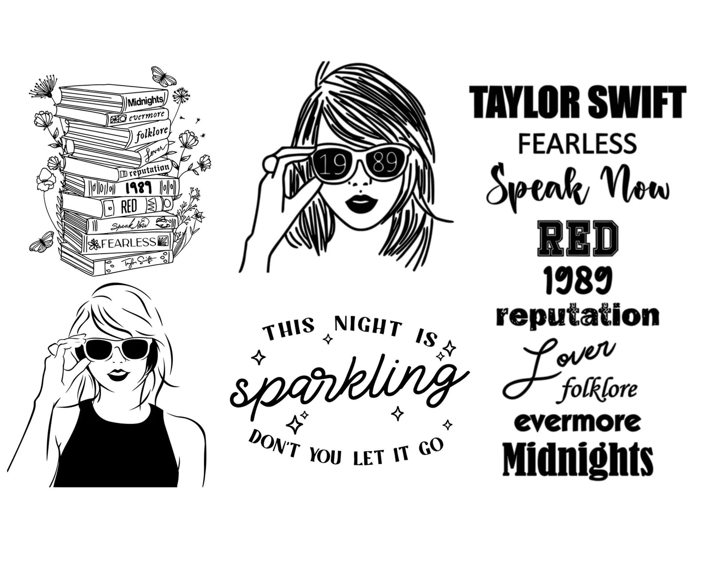 Speak Now PNG bundle, Taylor Swiftie Eras Bundle, Taylor Swifties Merch