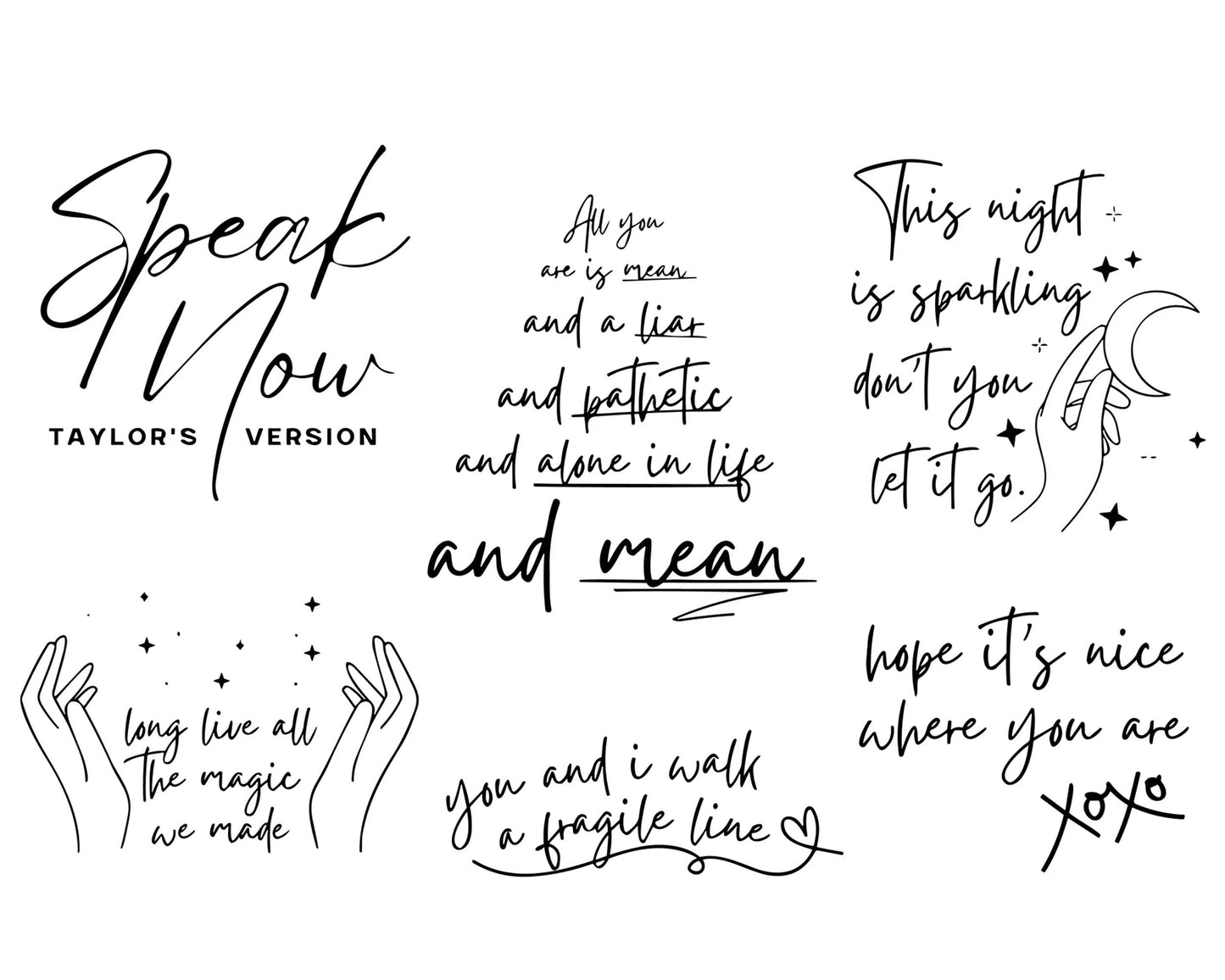 Speak Now PNG bundle, Taylor Swiftie Eras Bundle, Taylor Swifties Merch