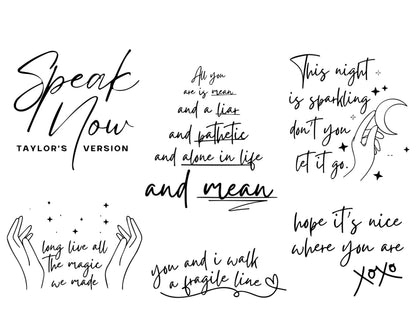 Speak Now PNG bundle, Taylor Swiftie Eras Bundle, Taylor Swifties Merch