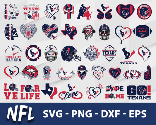 Houston Texans Svg Bundle, Houston Texans Svg, Sport Svg, Nfl Svg, Png, Dxf, Eps Digital File.
