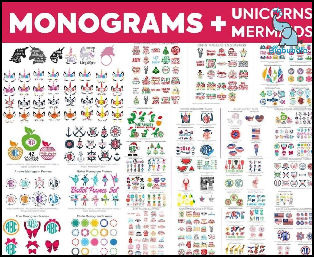 Ultimate Giga Bundle svg, Mega bundle svg, 50.000 unique designs almost everything included