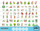 The Grinch 100 cliparts bundle, Grinch Christmas svg cut files for Cricut / Silhouette, Grinch Christmas png
