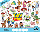 Toy Story clipart set, Toy Story SVG cut files for Cricut / Silhouette, PNG, DXF, instant download